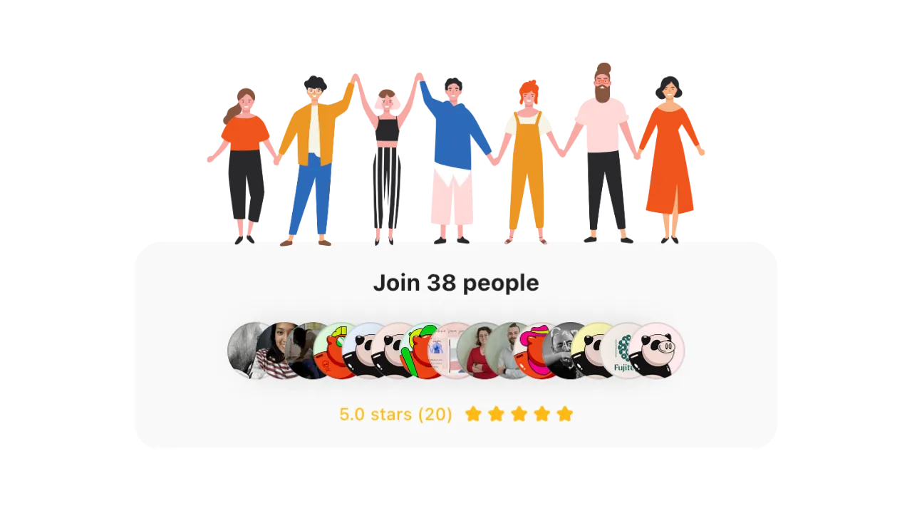 drawing of people joining a group Quiropreneur