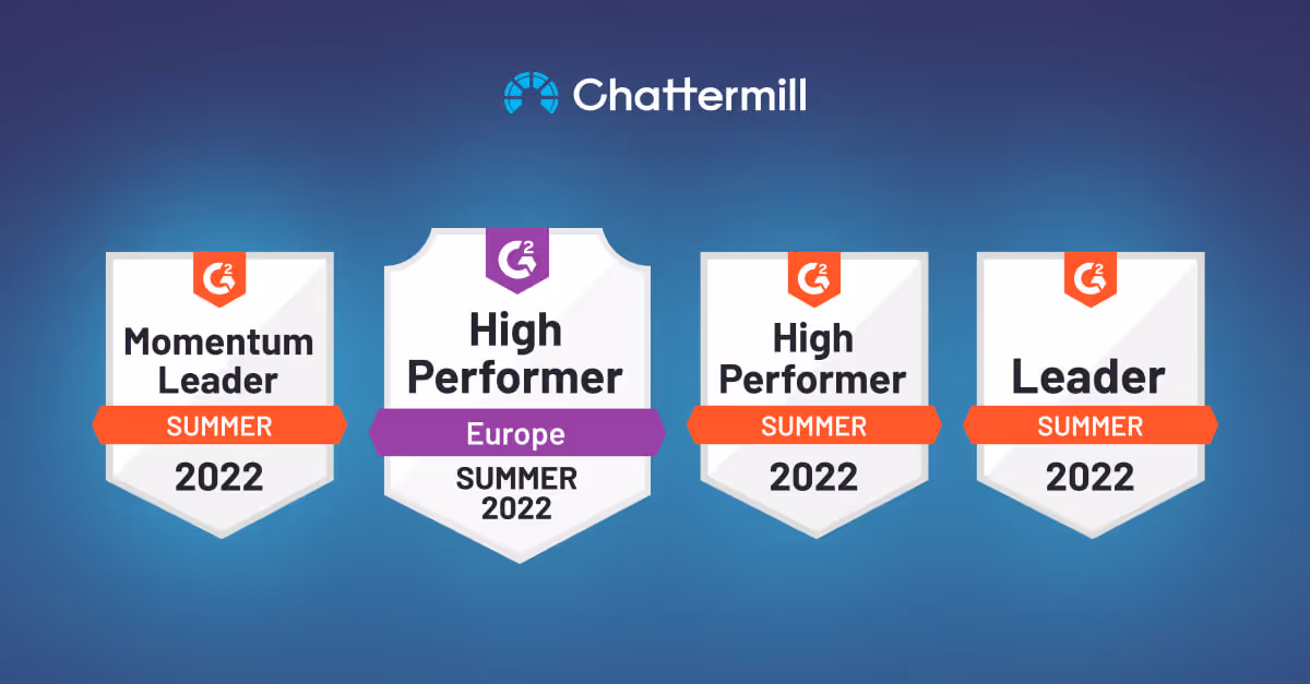 Chattermill makes gains in G2’s Enterprise Feedback Management category, maintains position as leader in Text Analytics
