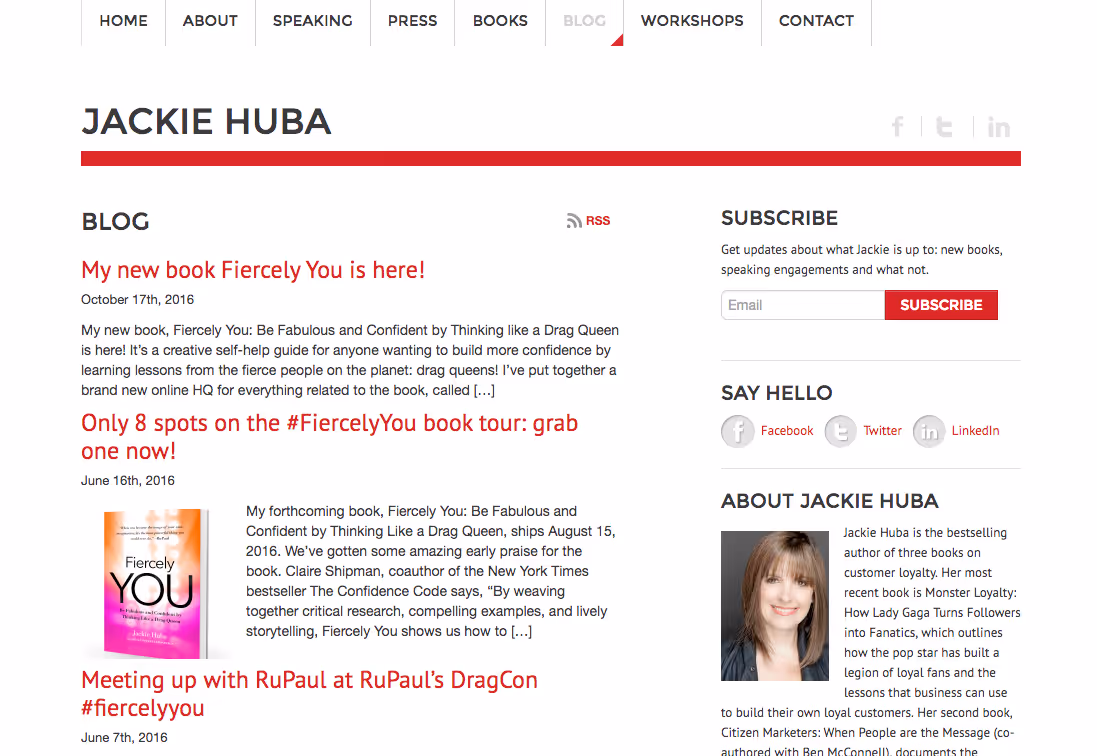 Jackie Huba blog