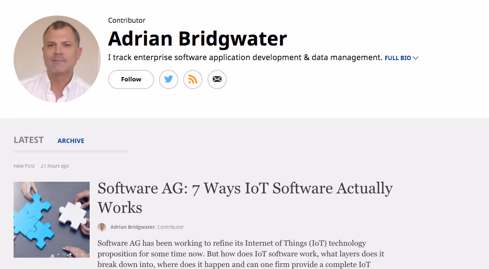 Adrian Bridgwater blog