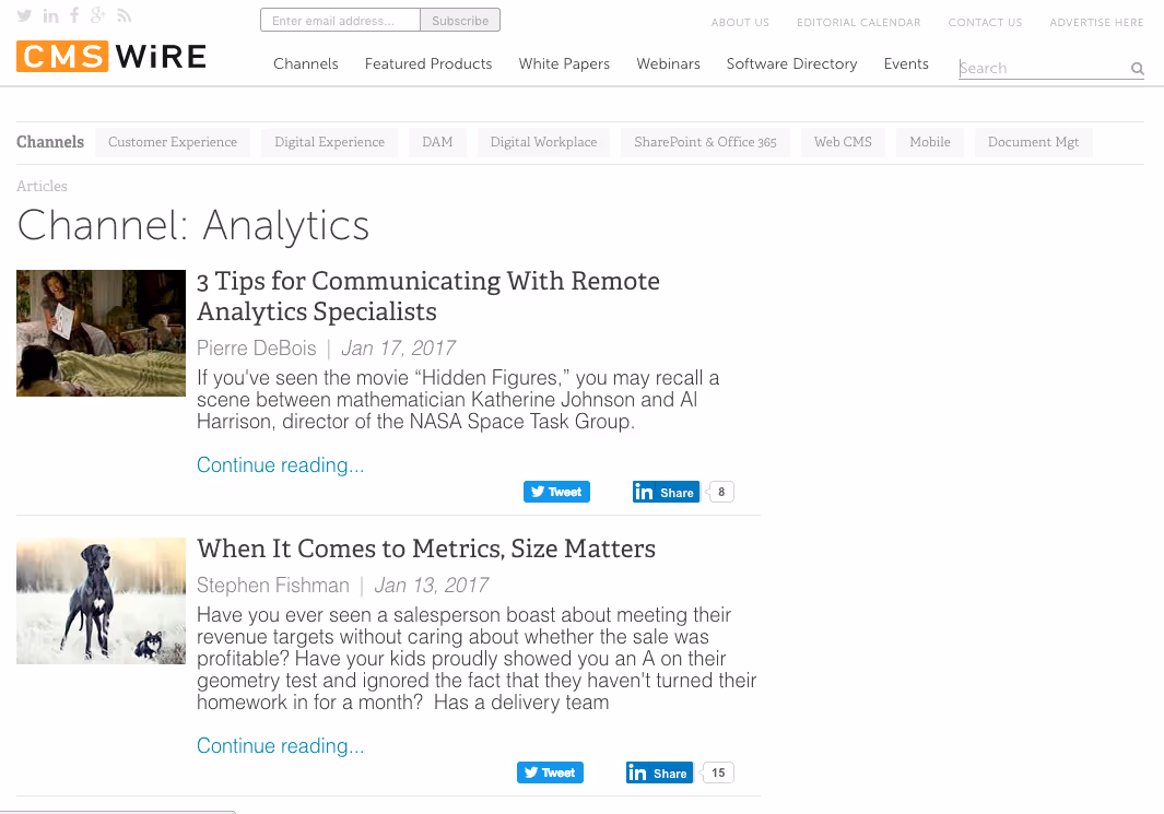 CMSWire blog