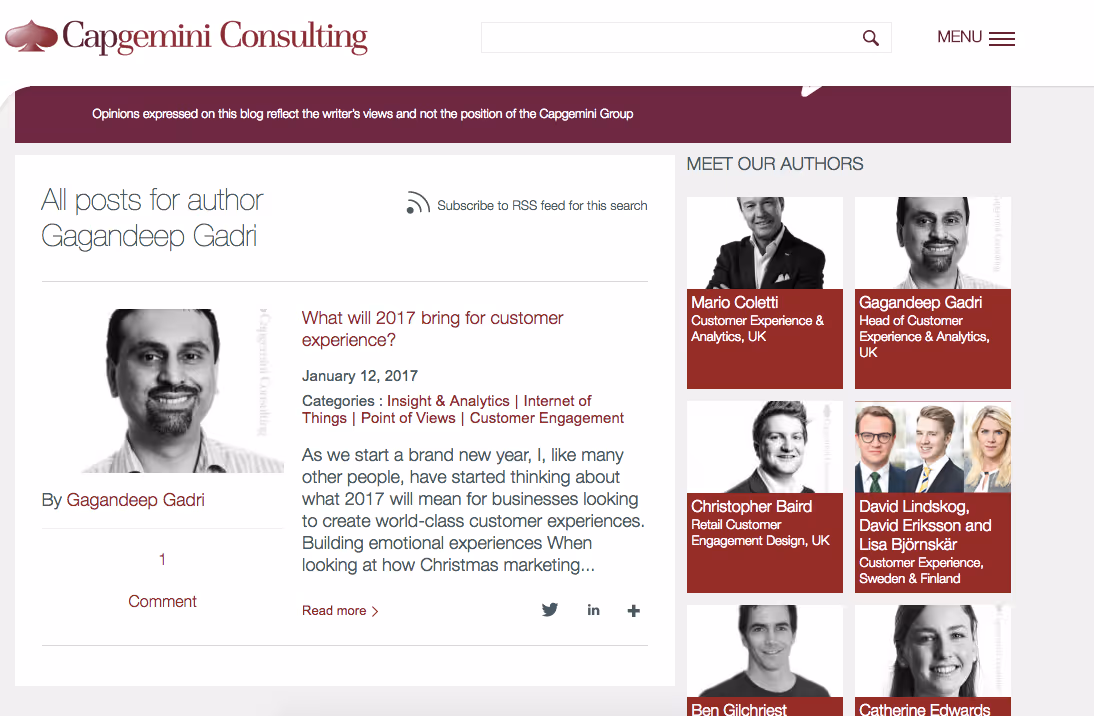 Capgemini blog