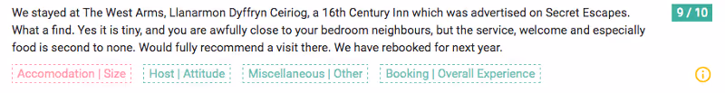 Customer Verbatim Comment
