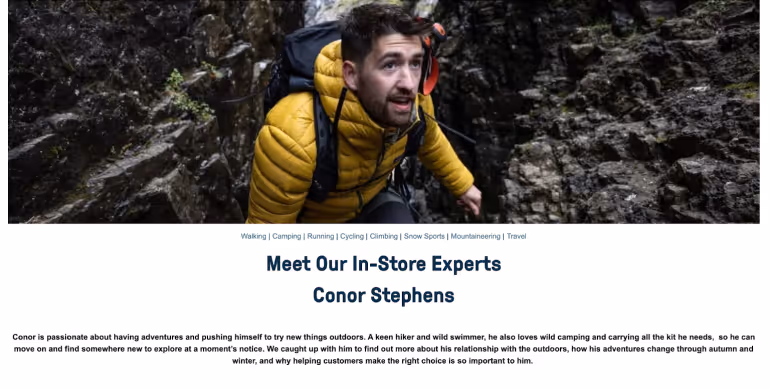 Cotswold Outdoor’s Expert Opinions