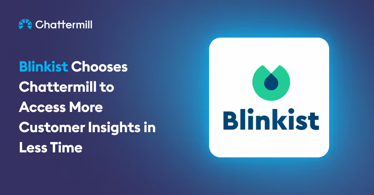 Blinkist Chooses Chattermill to Access More Customer Insights in Less Time