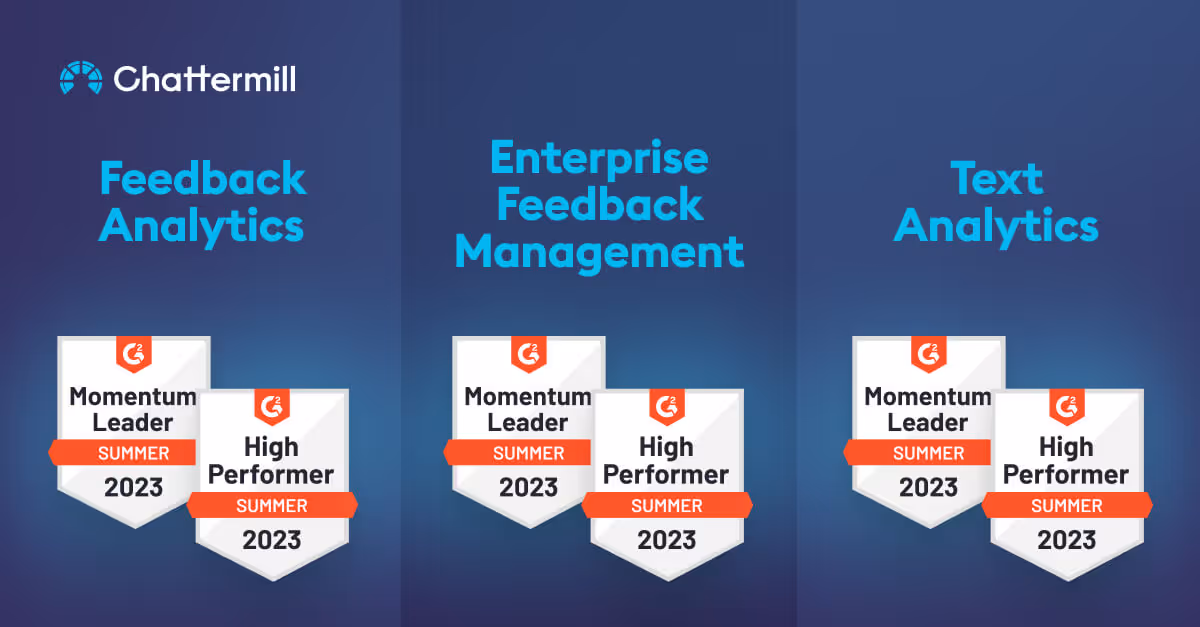Chattermill Shines Bright in G2's Summer 2023 Reports