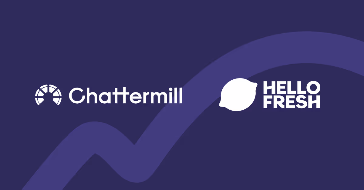 An image of HelloFresh and Chattermill logos