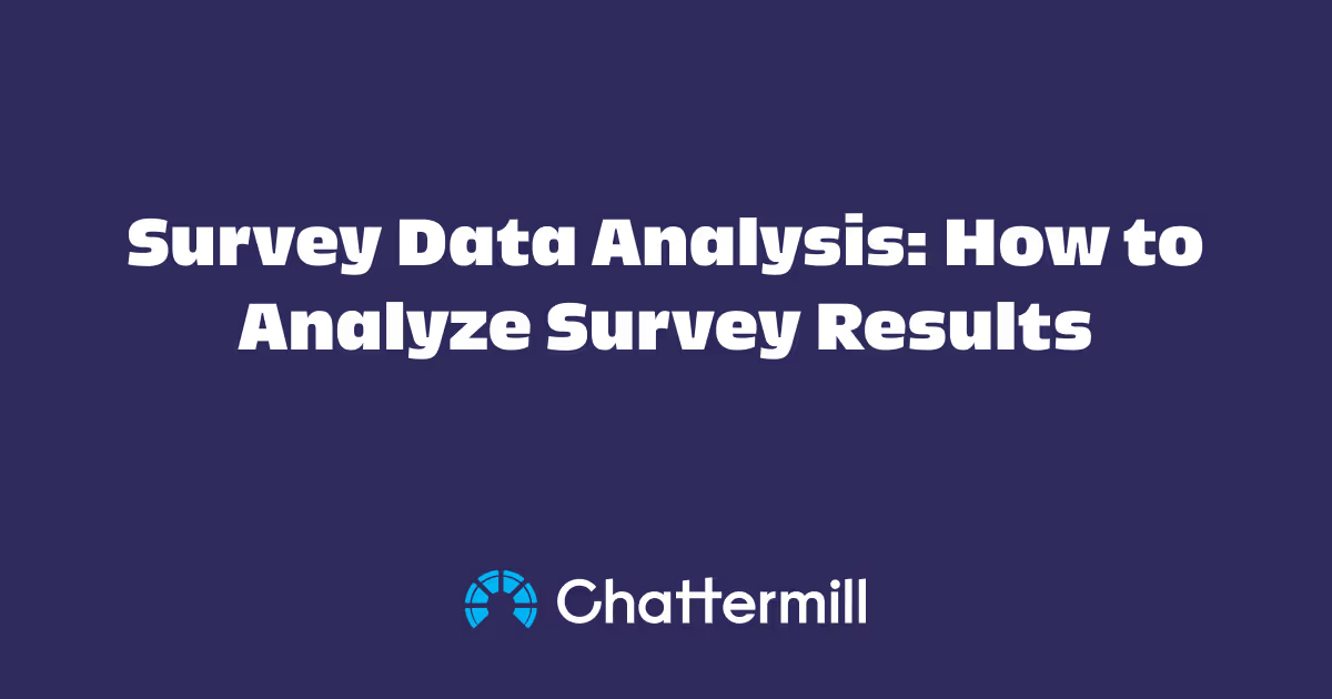 Survey Data Analysis: How to Analyze Survey Results