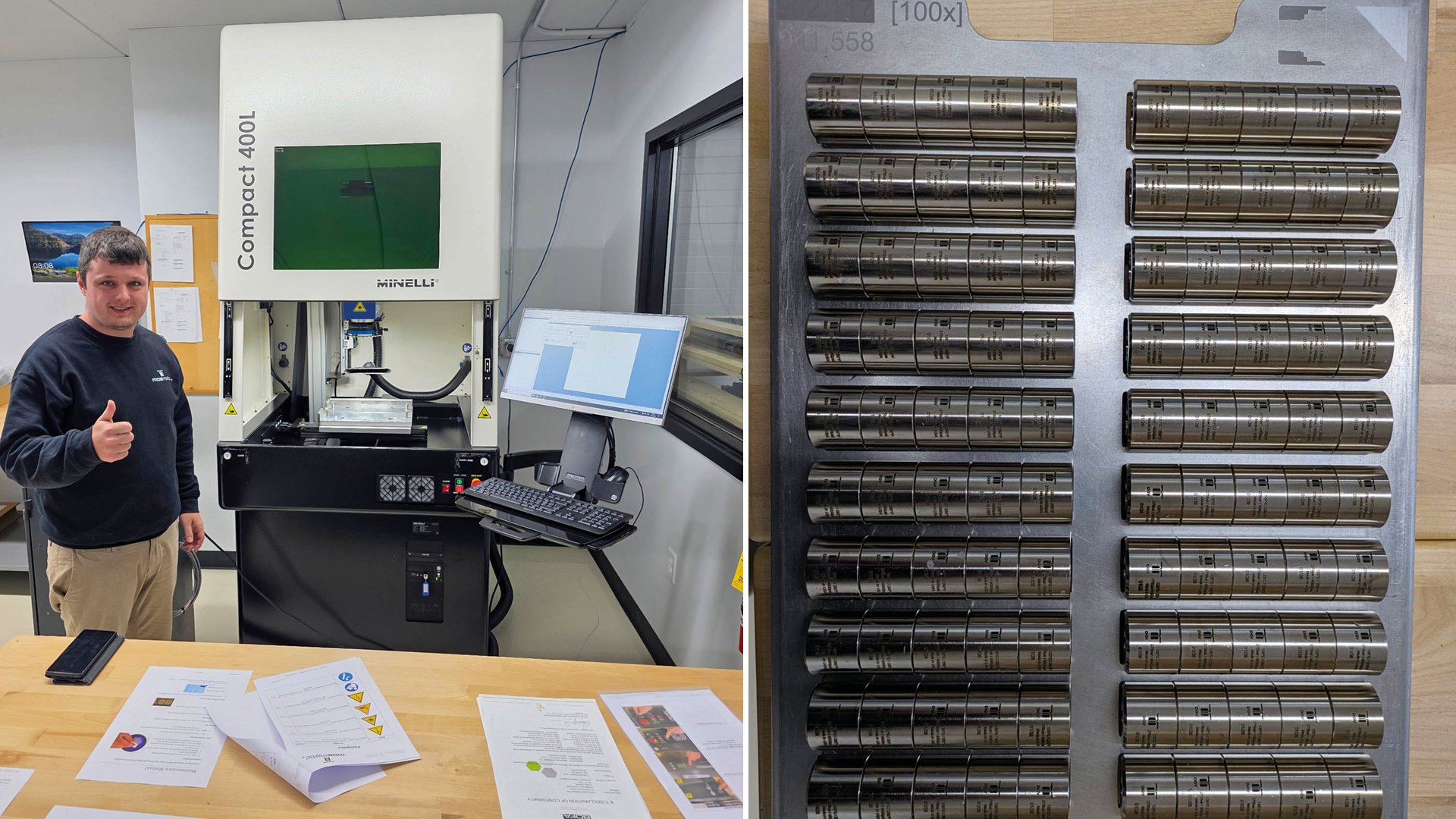 Laseranlage erfolgreich eingerichtet bei MOC