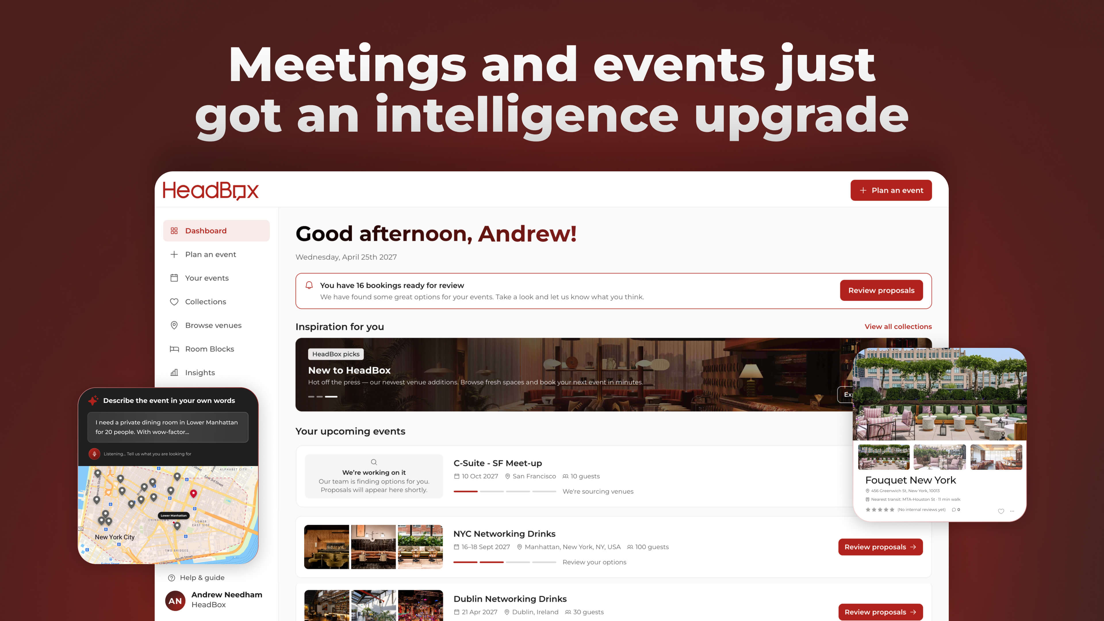 HeadBox reimagines its meetings & events platform for the AI era and expands to a further 100 global cities