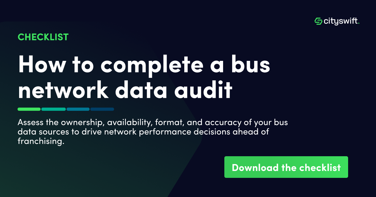 How to complete a bus network data audit