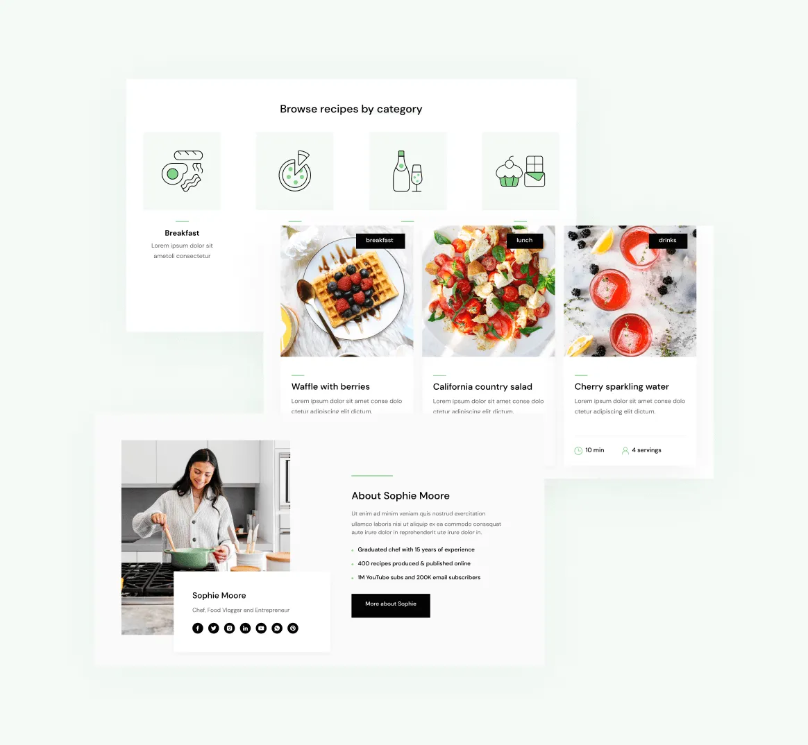 Sections - Diet X Webflow Template