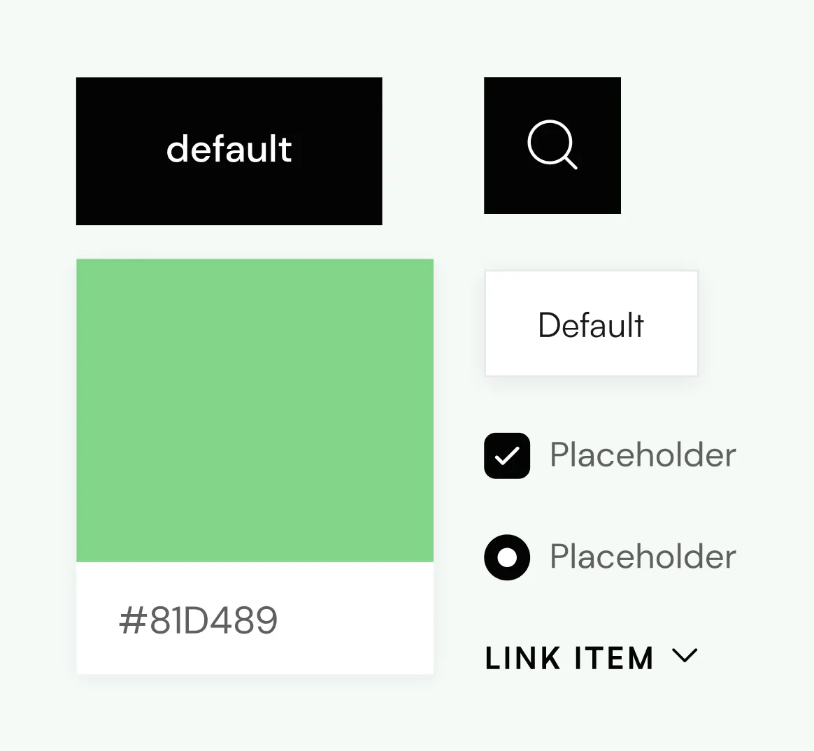 Styles And Components - Diet X Webflow Template