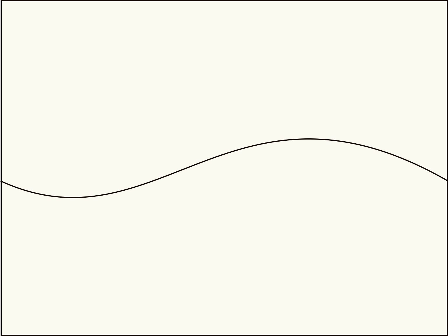 Black curved line on a light yellow background