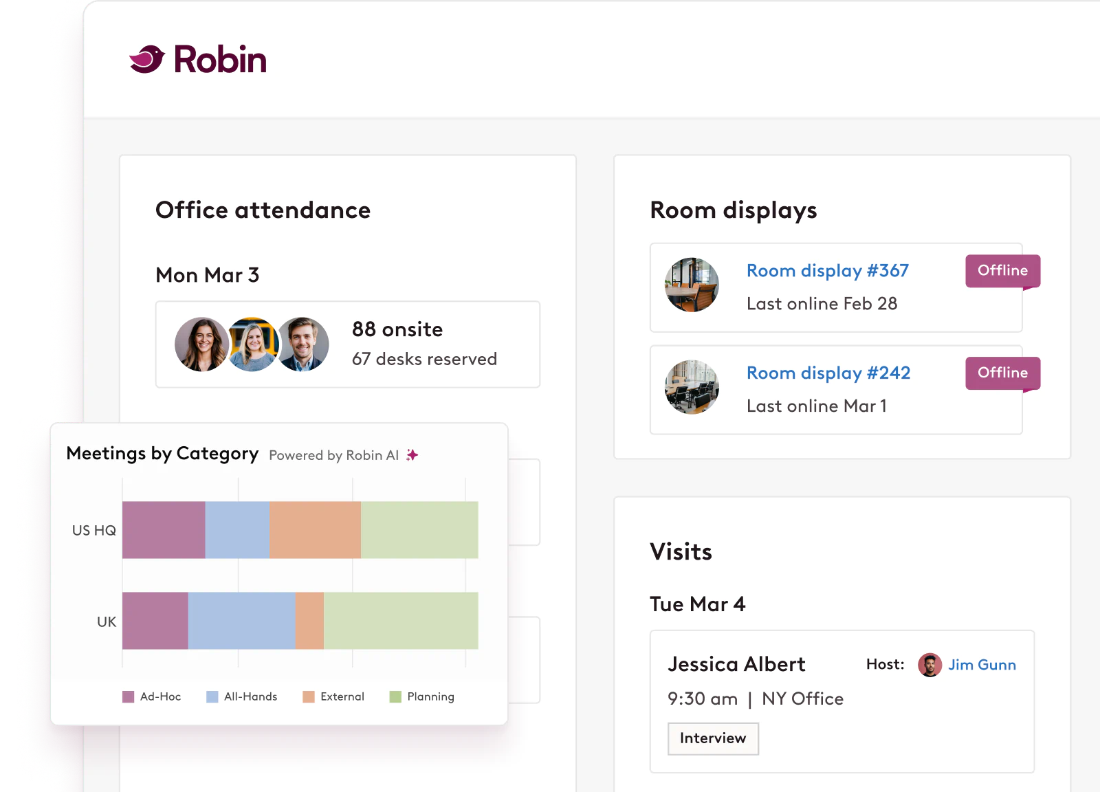 Robin Platform UI Overview