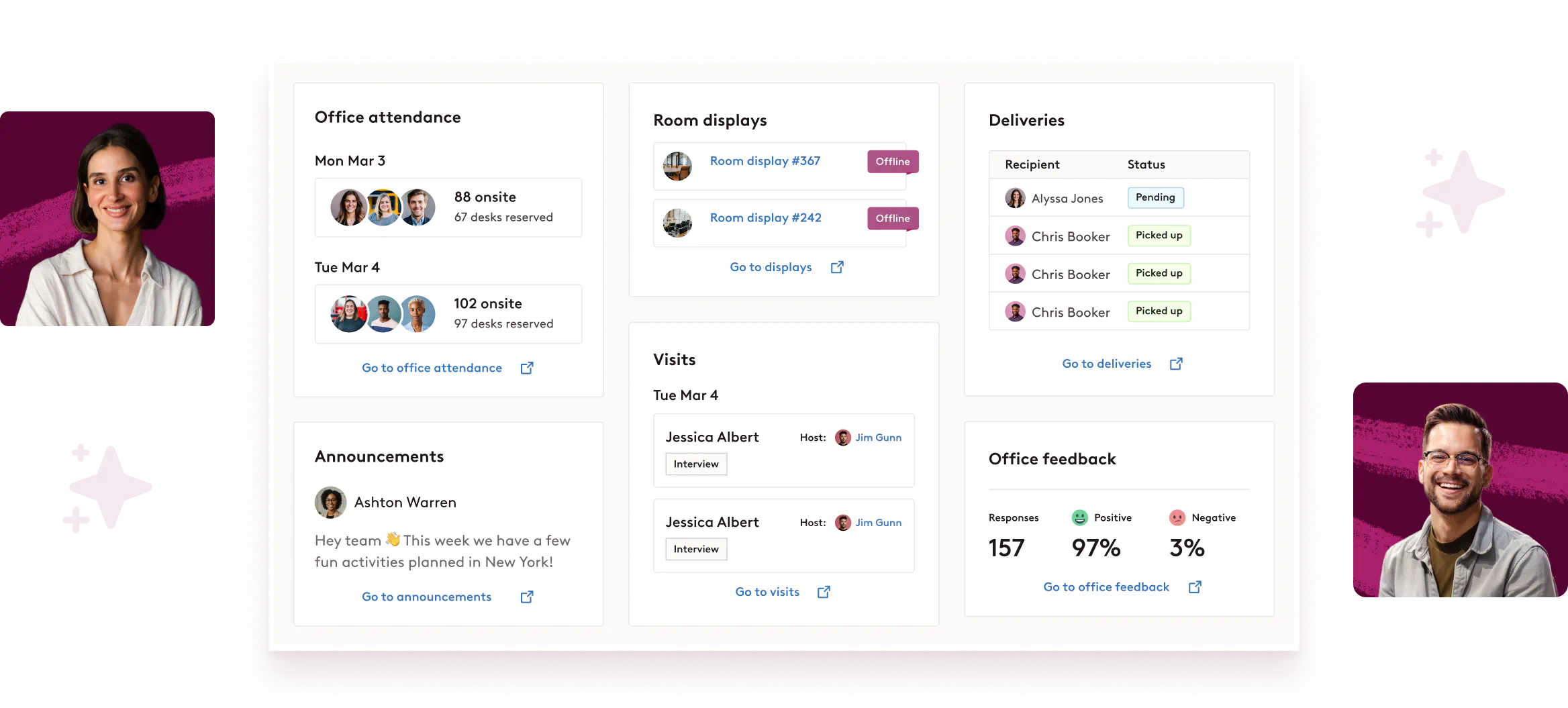 Workplace Operations Dashboard in Robin