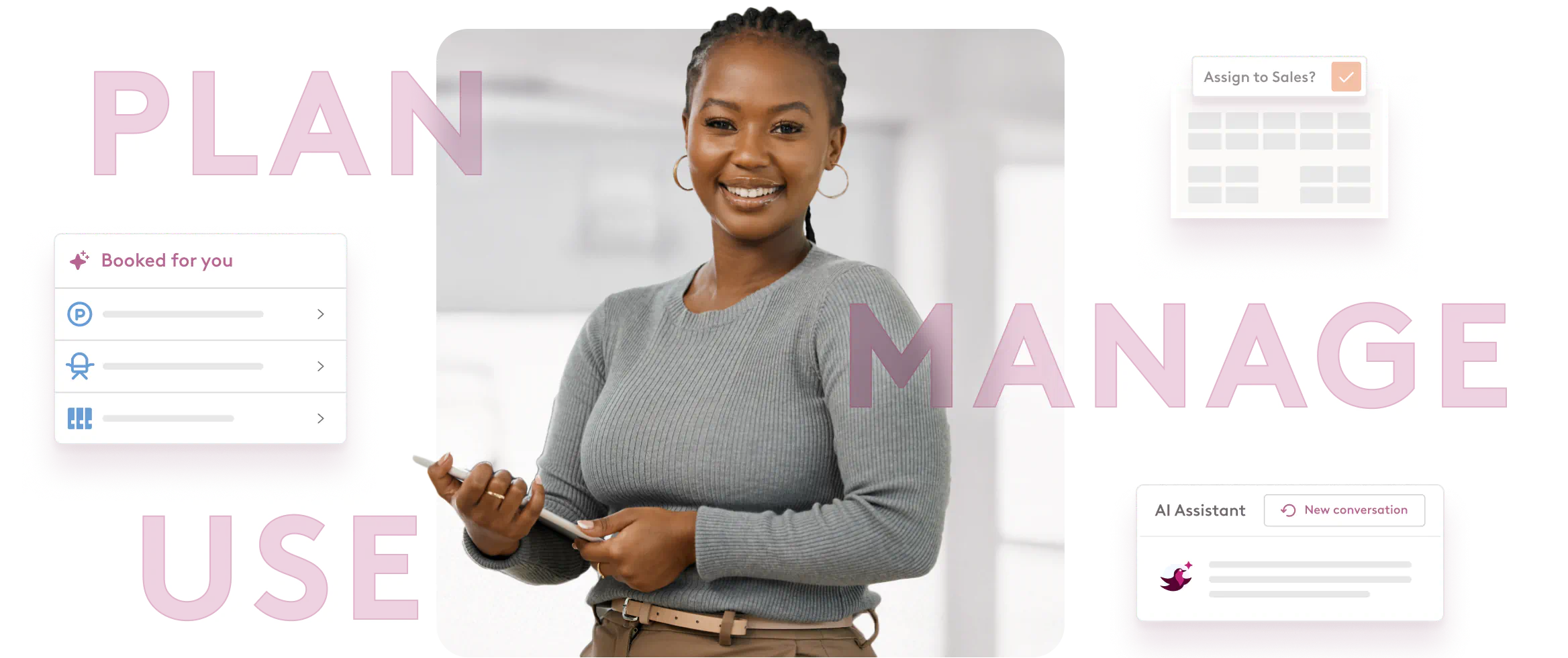 Plan, Manage and Use graphic