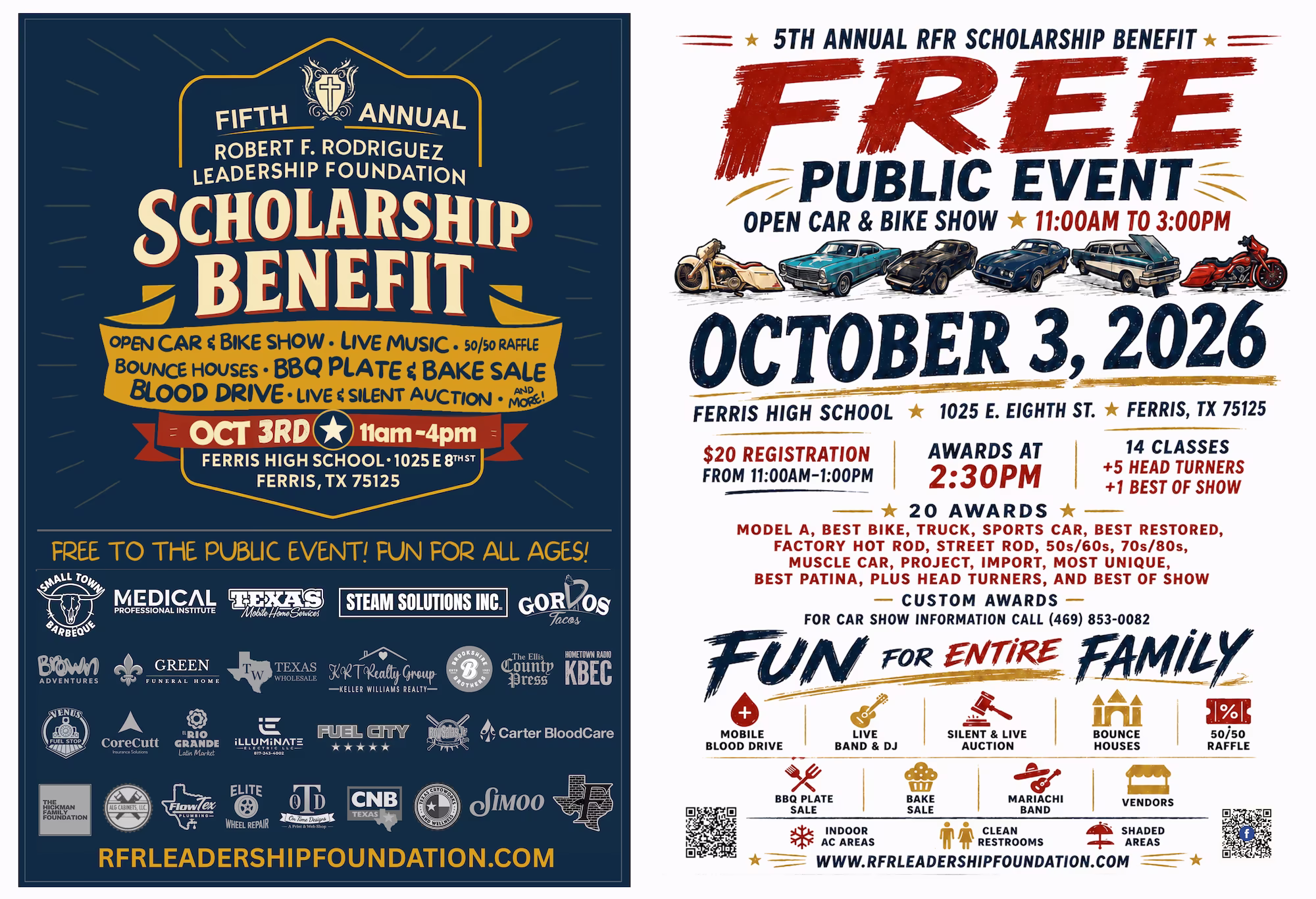 2026 RFR Scholarship Benefit event flyer