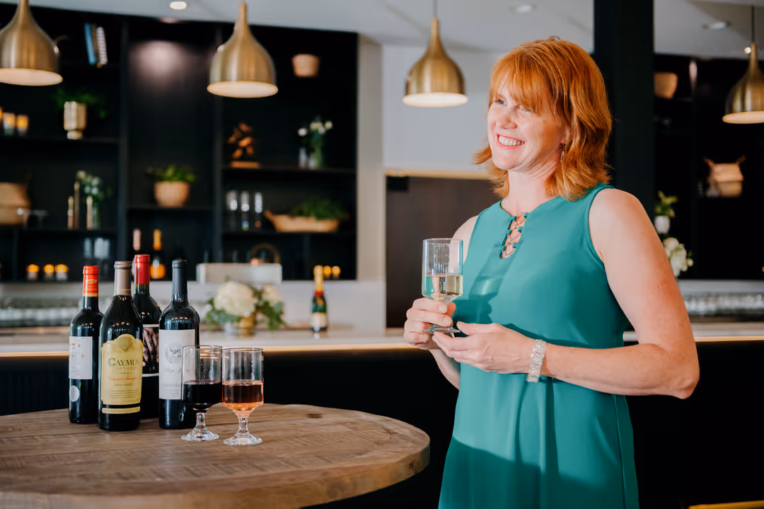 In-house bar and beverage service at Ivy House event venue in Saugatuck, Michigan