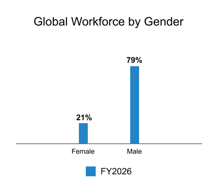 Global Workforce by Gender