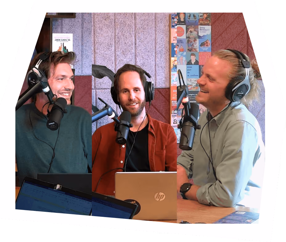 Foto van hugo, max en leon in de studio