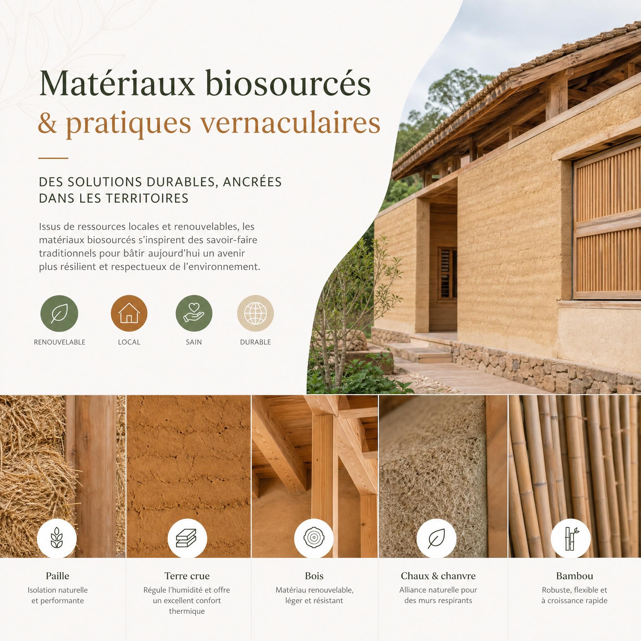 Matériaux biosourcés et pratiques vernaculaires