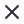 X Icon