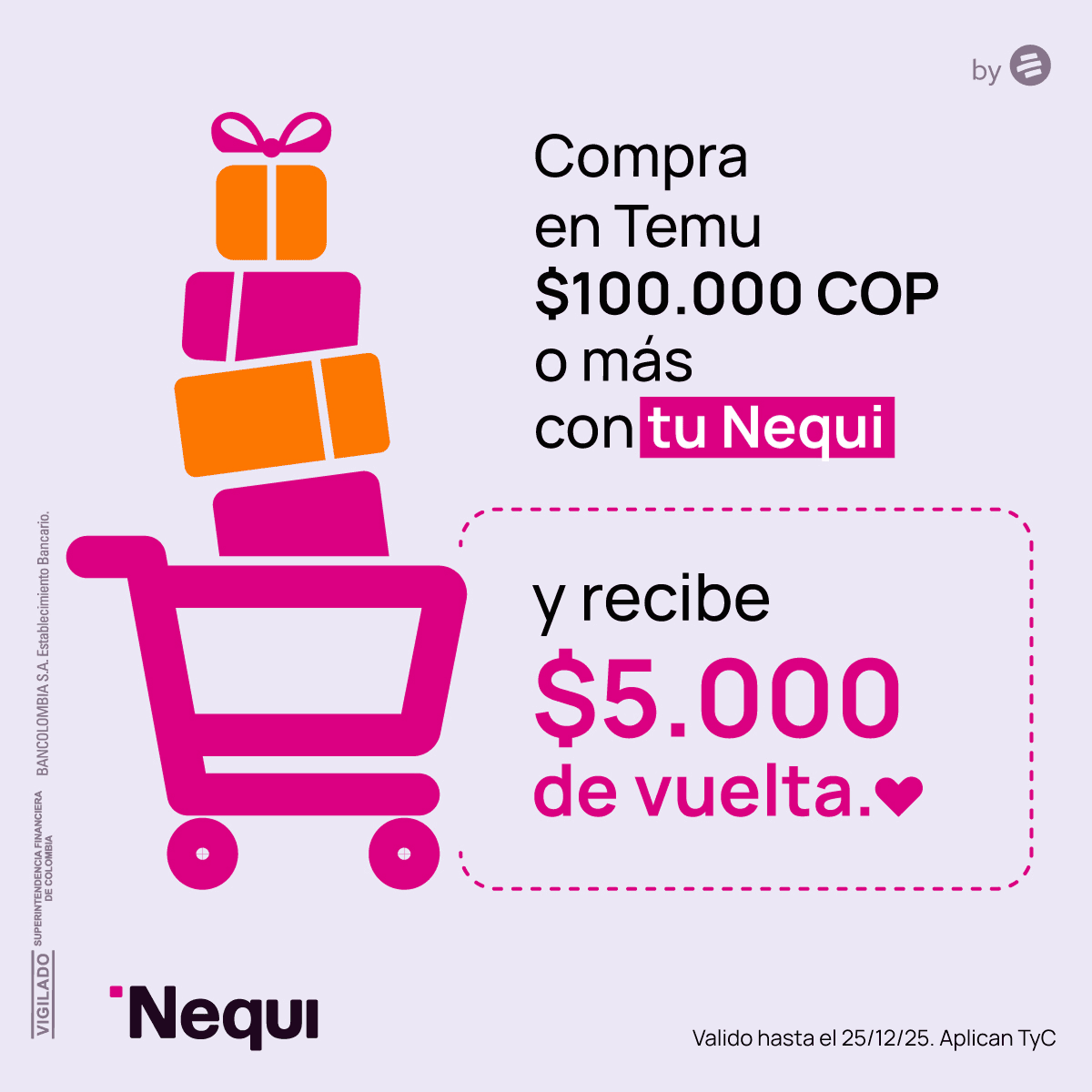 Descuento en Temu con Nequi