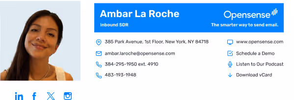email signature templates from Opensense example 14