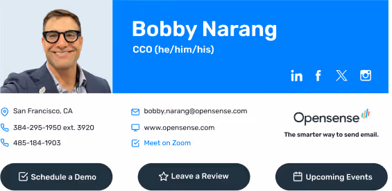 email signature templates from Opensense example 13