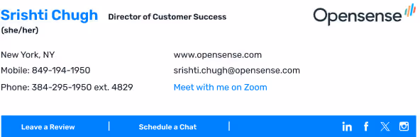 email signature templates from Opensense example 2