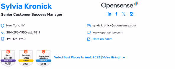 email signature templates from Opensense example 2