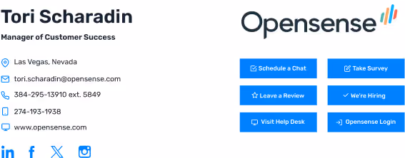 email signature templates from Opensense example 2