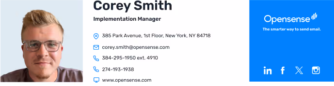 email signature templates from Opensense example 15