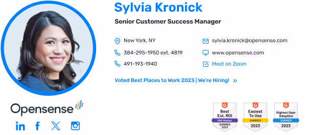 email signature templates from Opensense example 17