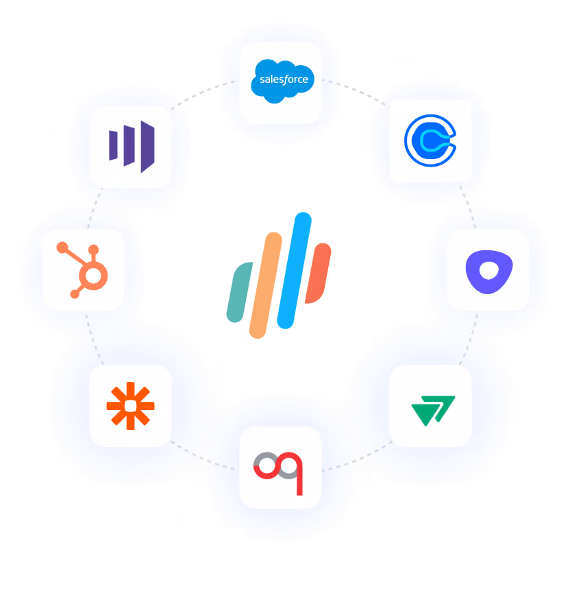 Opensense integrations with Salesforce, HubSpot, Marketo, Outreach, Groove, Salesloft, Zapier, and other sales and marketing platforms