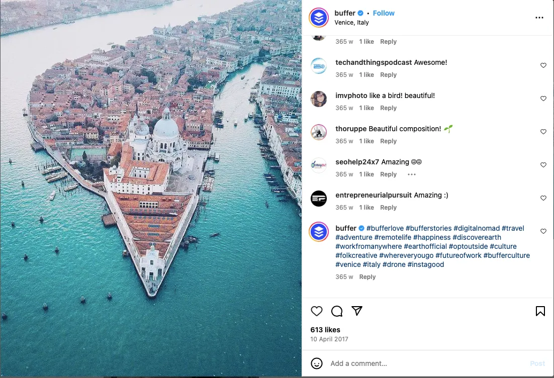 Buffer user generated content marketing