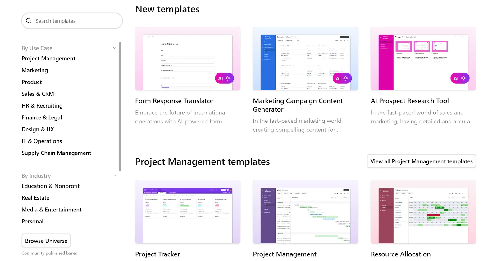 Airtable's approach to programmatic SEO