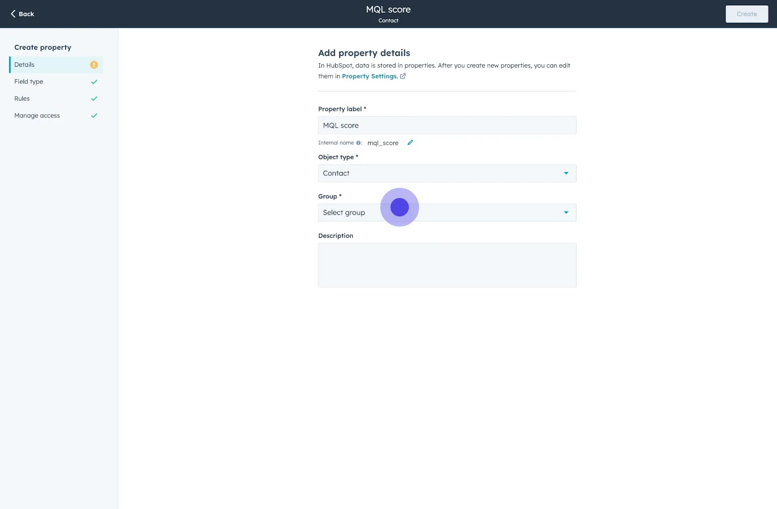38 Click on "Select group".