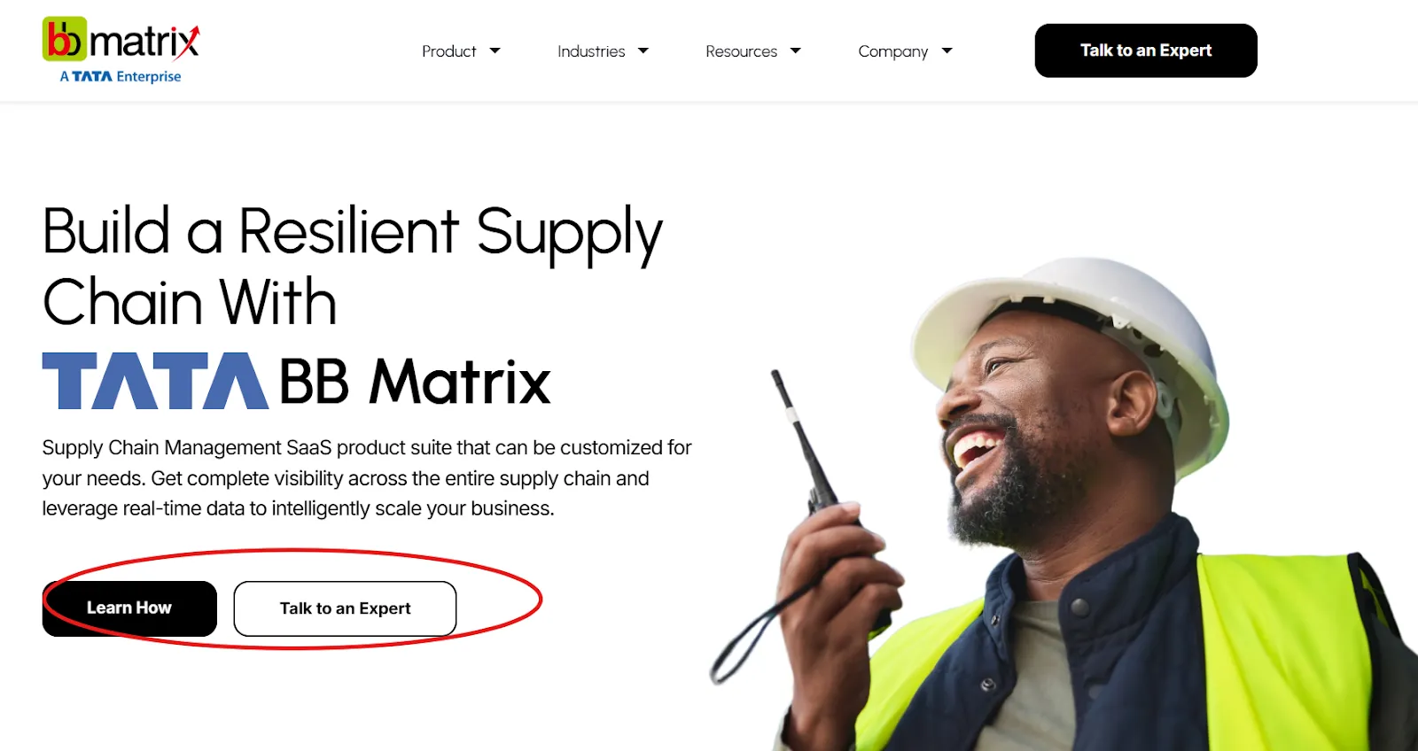CTAs on the BBMatrix website 
