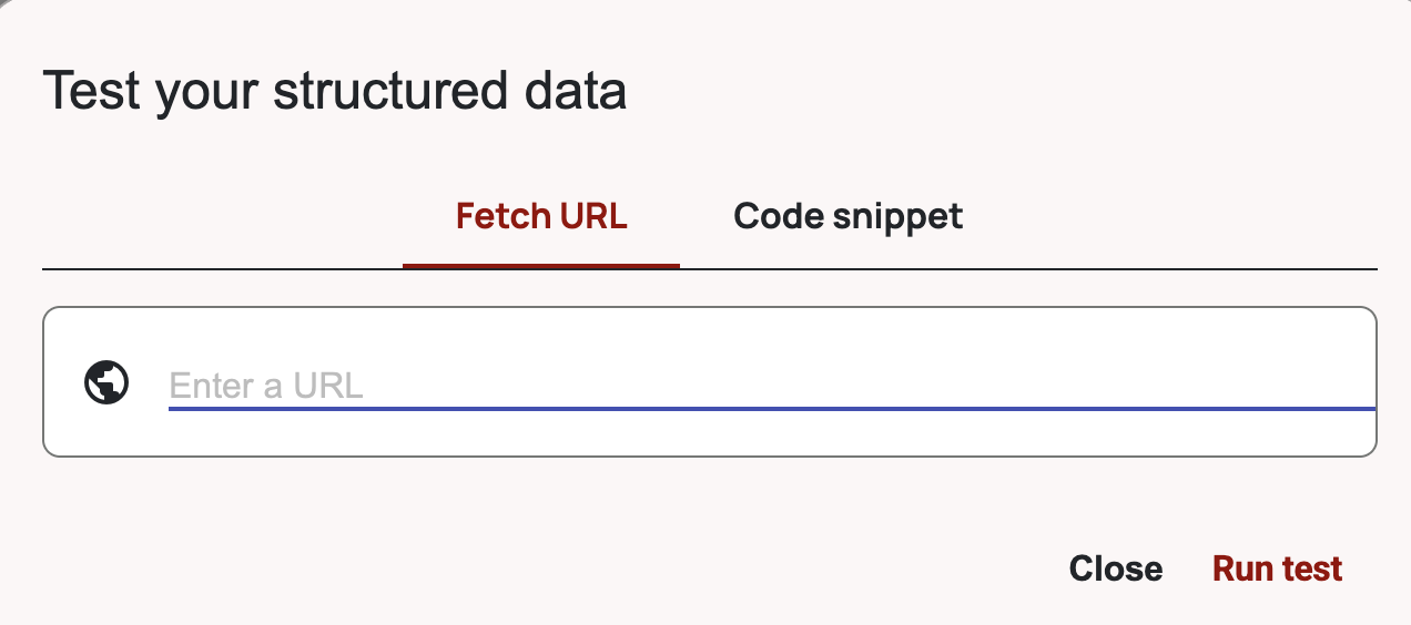 Test your structured data