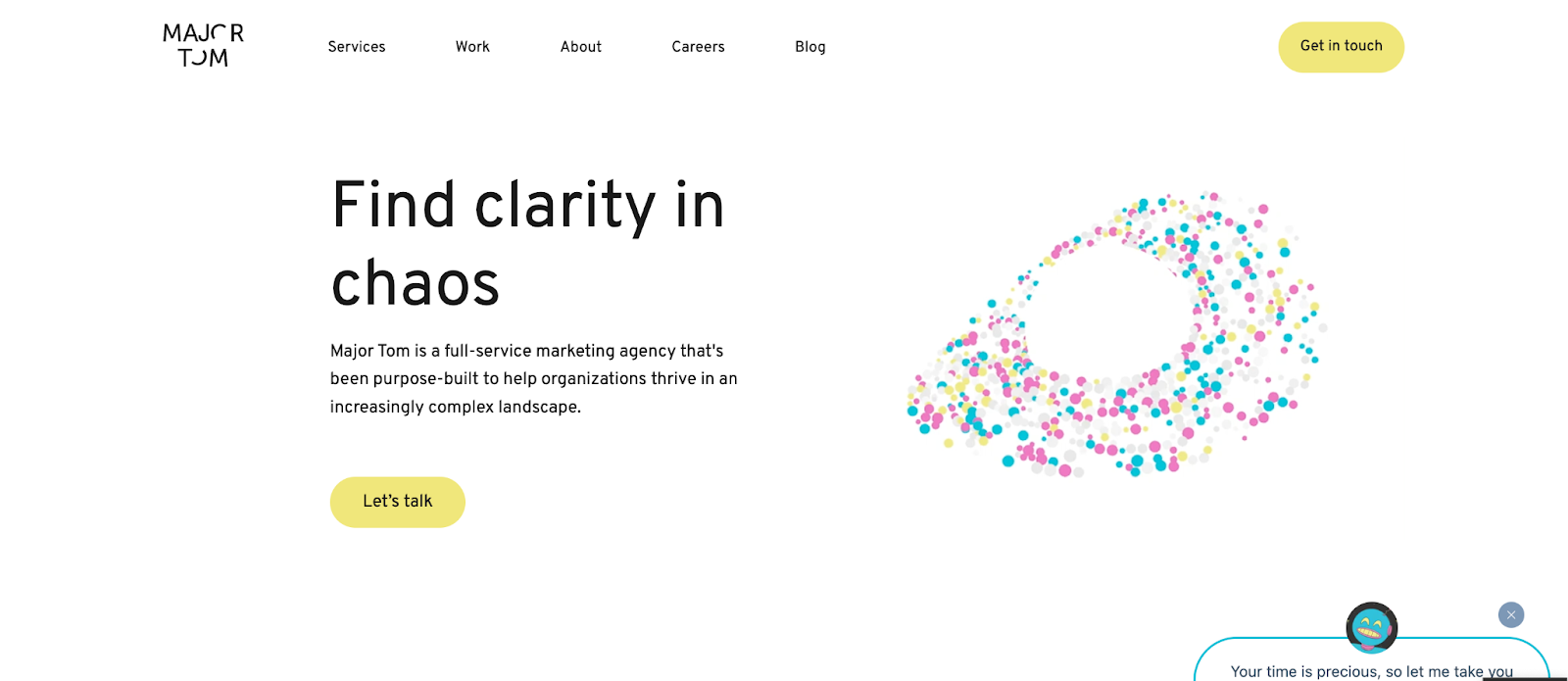 Major Tom Landing Page
