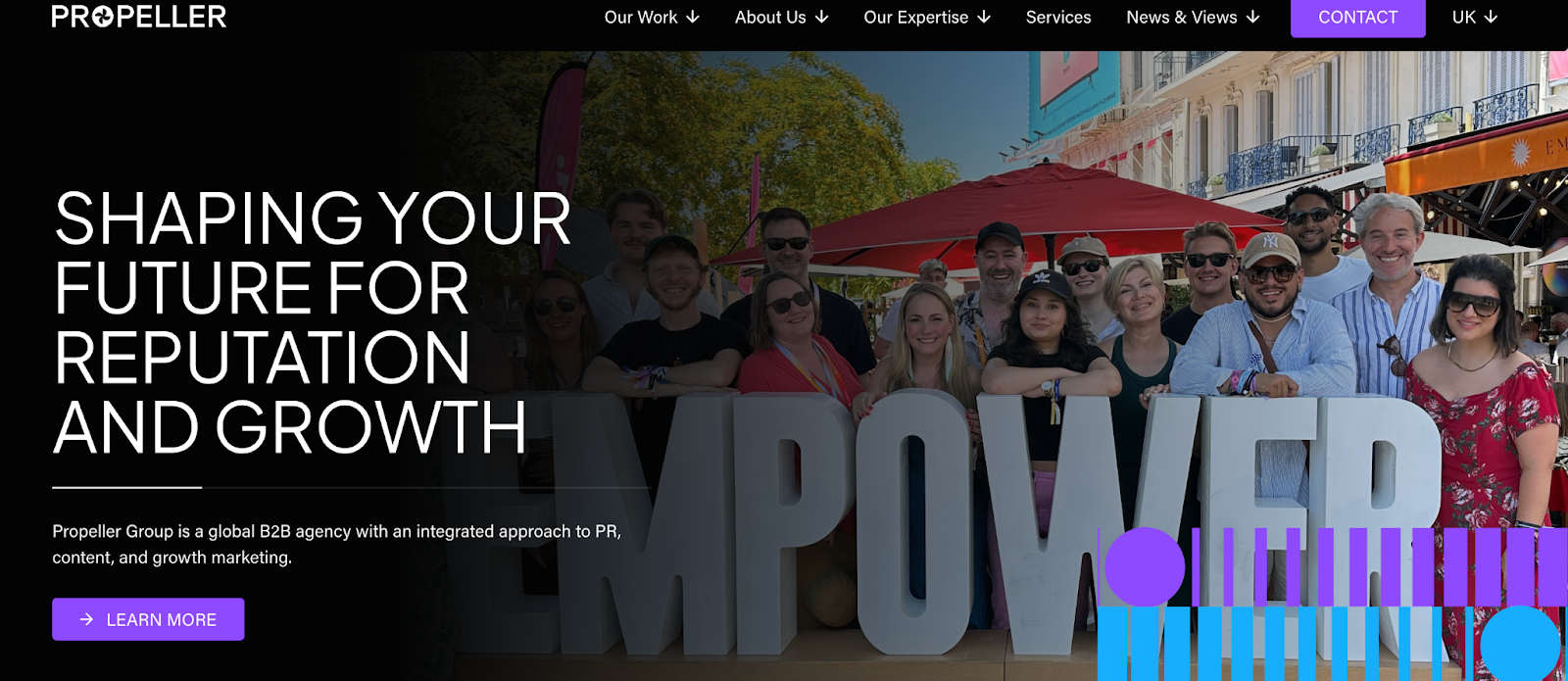 Propeller Landing Page