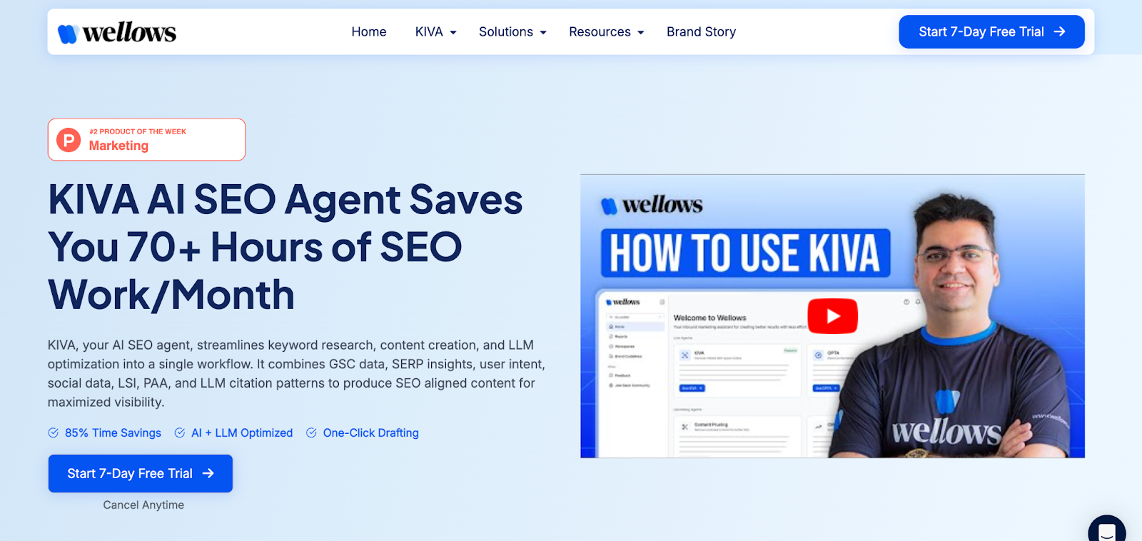 KIVA landing page