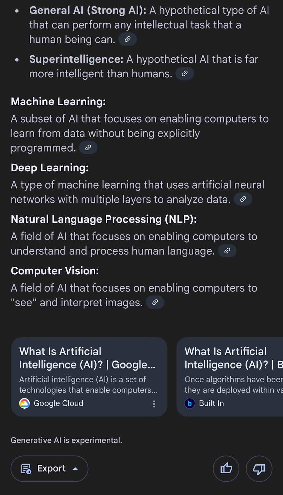AI overviews source attribution on mobile