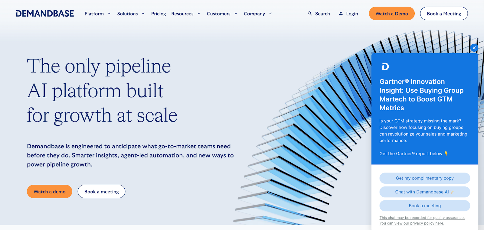Demandbase homepage