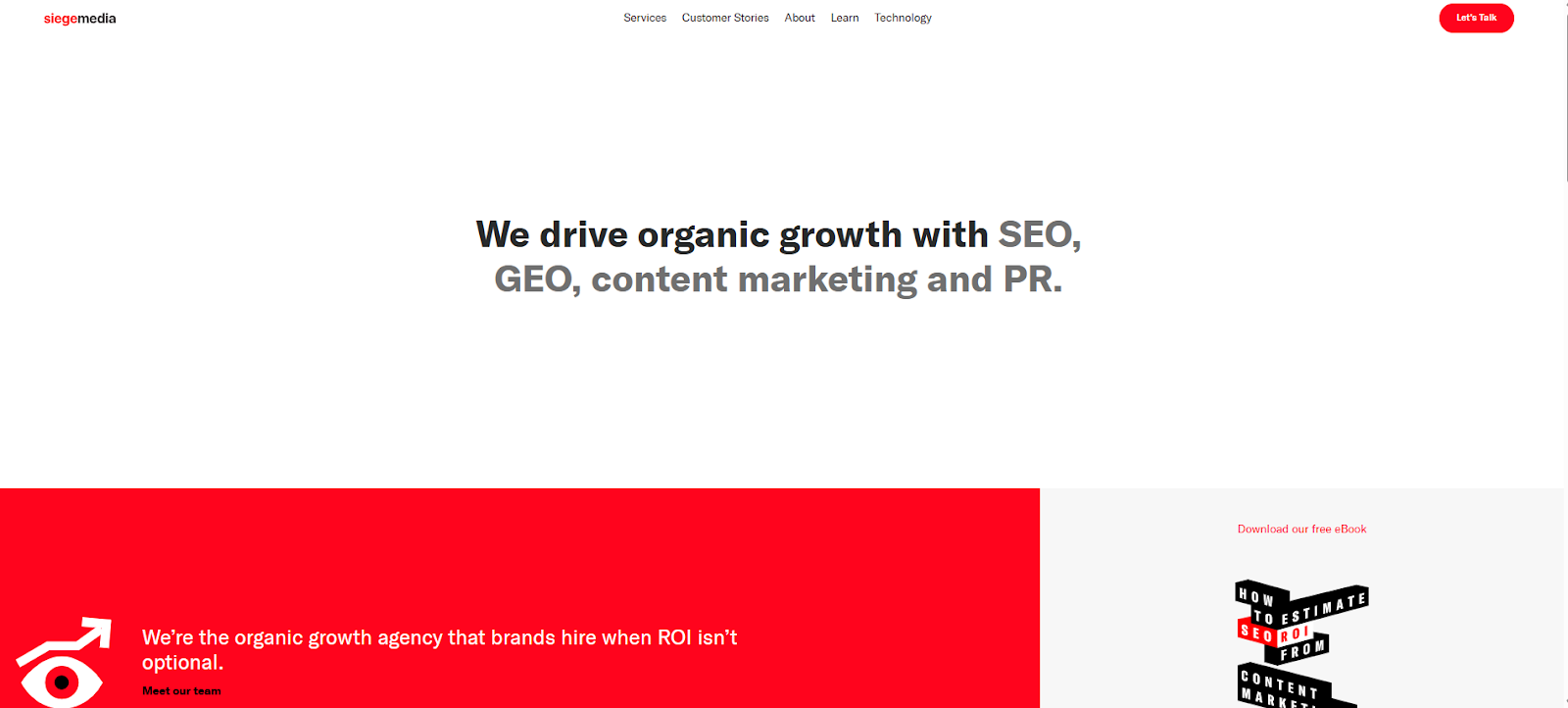 Siege Media organic growth agency