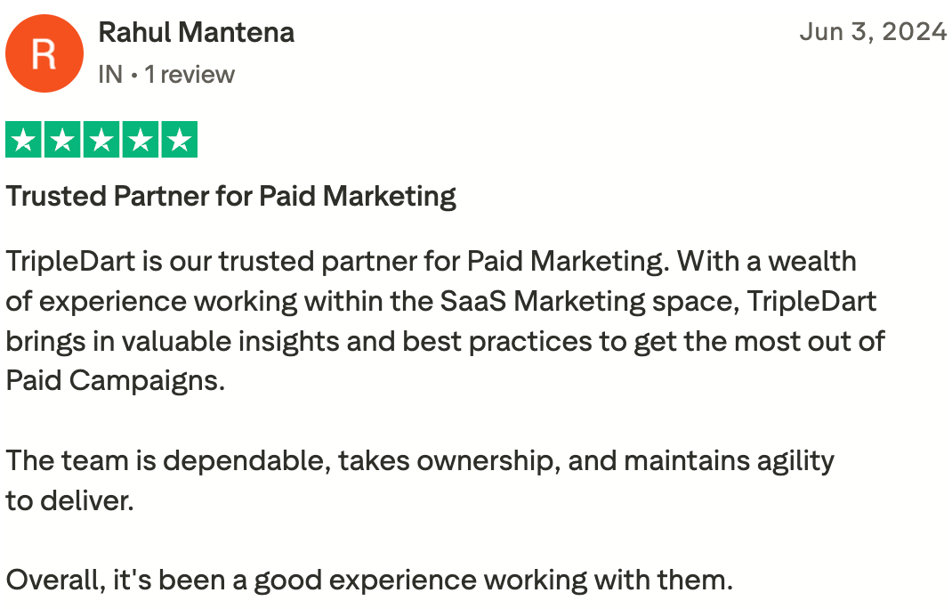 Tripledart ratings and review