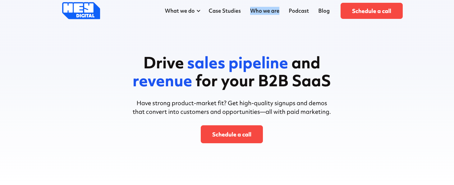 HeyDigital - B2B SaaS PPC agency
