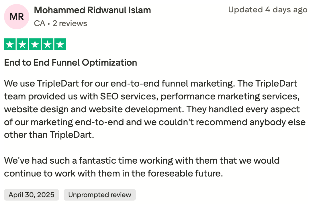 tripleart ratings and reviews